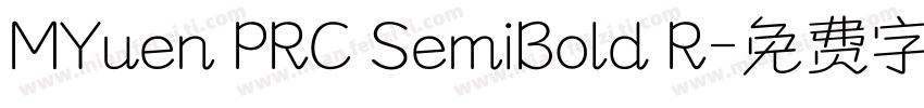 MYuen PRC SemiBold R字体转换